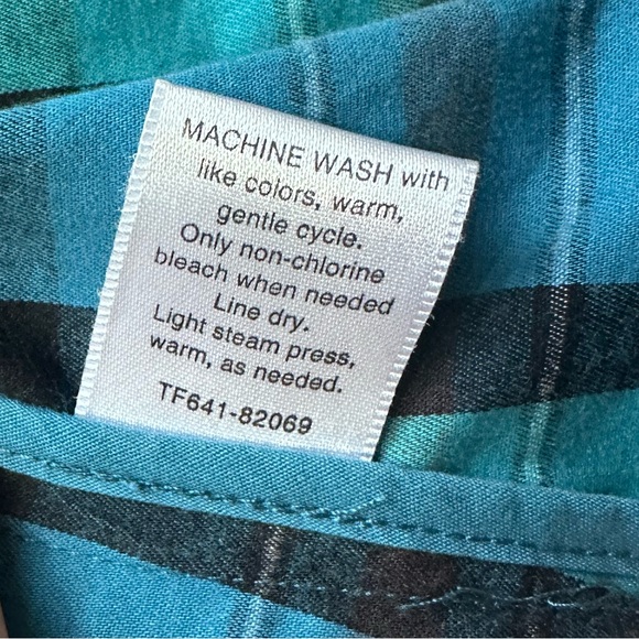 Pendleton Shirt Jacket Womens medium Blue Plaid Lightweight Stretch - Picture 12 of 12